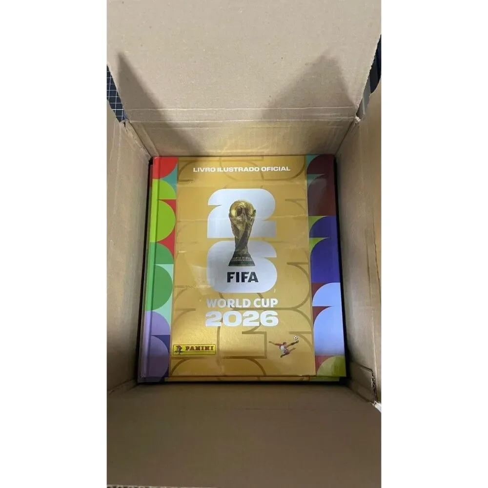 Panini FIFA World Cup 2026 Gold Hardcover Sticker Album Version Brazilian/LATAM